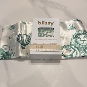 Blissy x Wicked: For Good x Katie Kime Target Amazafying Green Silk Pillowcase